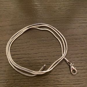 Rhodium plated chain